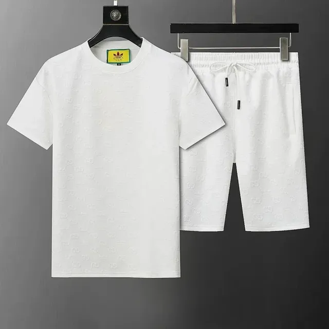 Adidas T-Shirt and Shorts Set GG Logo Jacquard