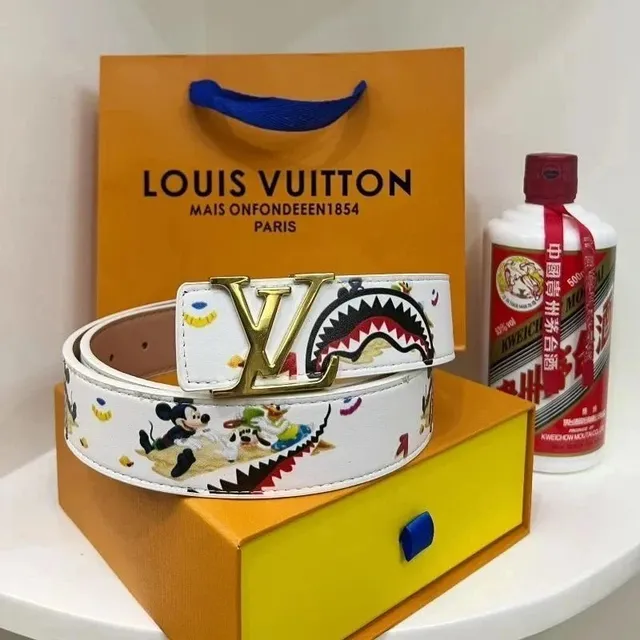 Louis Vuitton × Disney LV Belt Mickey Mouse Shark Print