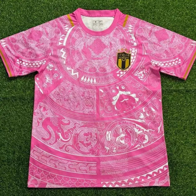 Italy National Team Jersey Ornate Pink