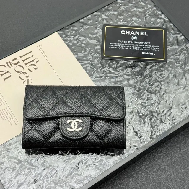 Chanel Classic Flap Wallet Quilted Caviar