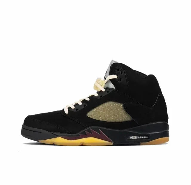Air Jordan 5 Retro Black Metallic Gold