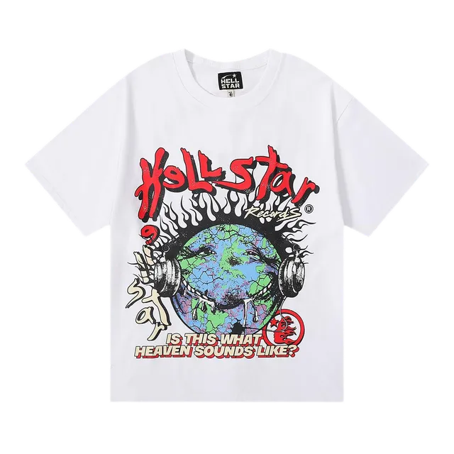 Hellstar Graphic Tee Earth Headphones Print