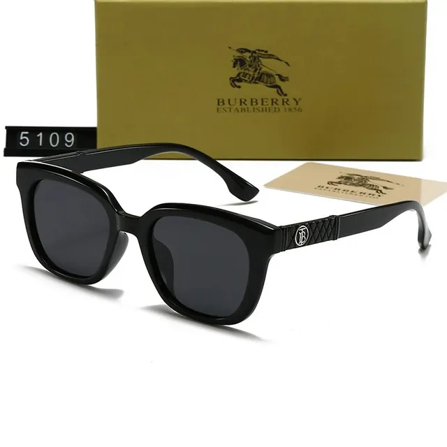 Burberry Sunglasses Black Frame with Equestrian Knight Logo