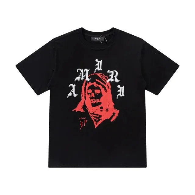Amiri Graphic Tee Skull Hooded Print