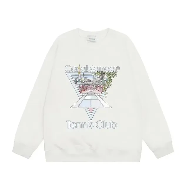 Casablanca Tennis Club Sweatshirt Graphic Print