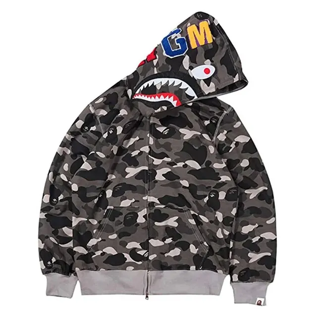 BAPE Shark Hoodie Camouflage