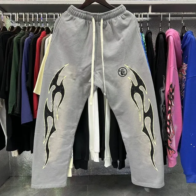 Jogger Pants Flame Print