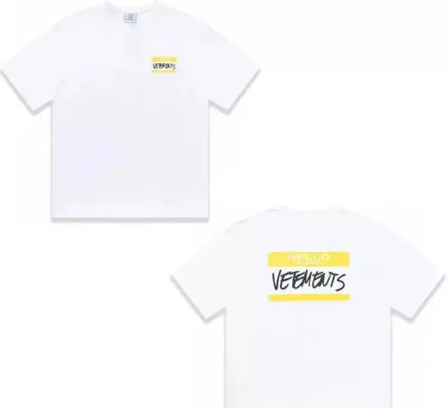 Off-White T-Shirt Hello Vetements Print
