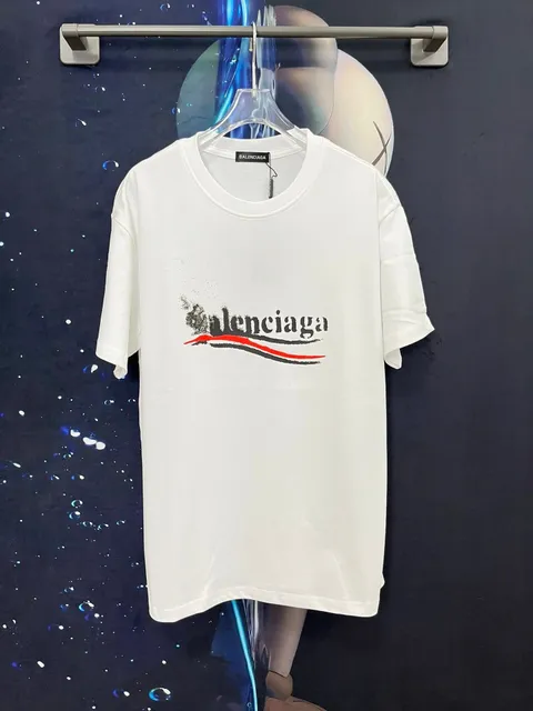 Balenciaga Logo T-Shirt Distressed Print