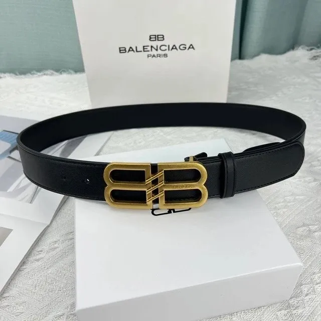 Balenciaga BB Belt Gold Buckle