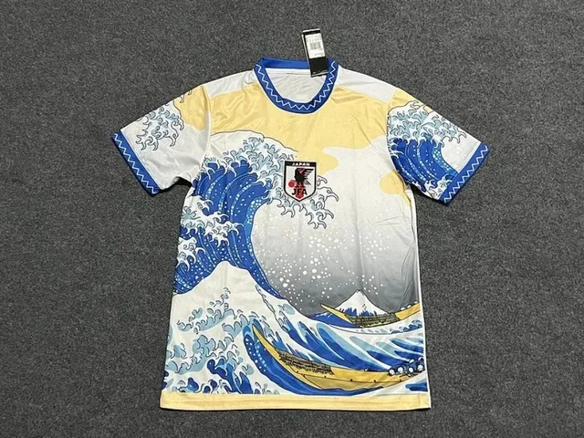 Japan National Team Home Jersey The Great Wave off Kanagawa Print