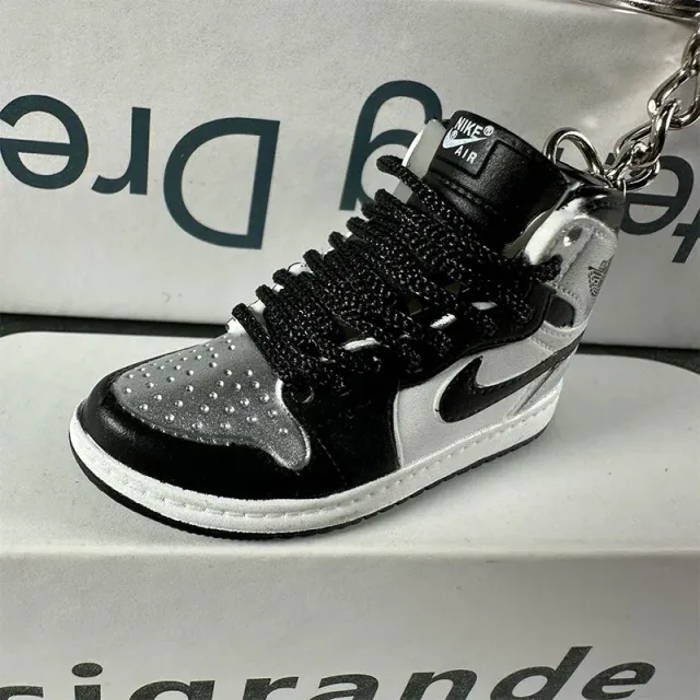 57. Black and silver toe