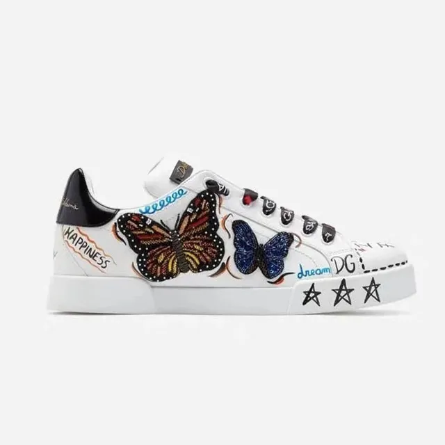Dolce & Gabbana Sneaker Butterfly Embroidery