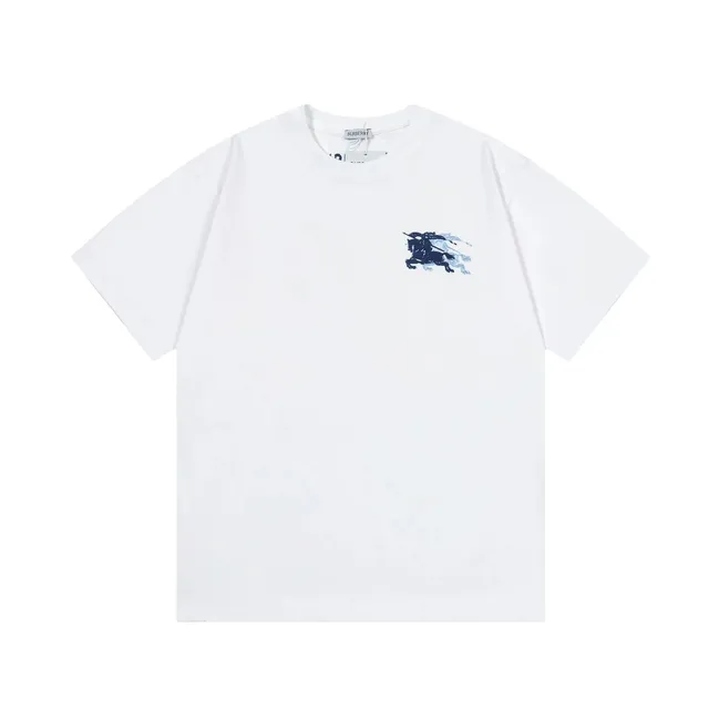 Burberry Equestrian Knight Tee Navy Knight Print