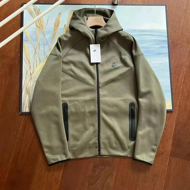 Nike Tech Fleece Hoodie Olive
