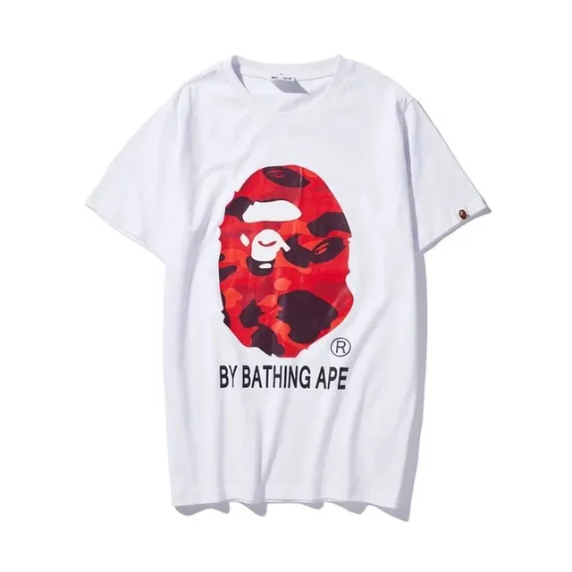 BAPE Ape Head Tee Red Camo Ape Head