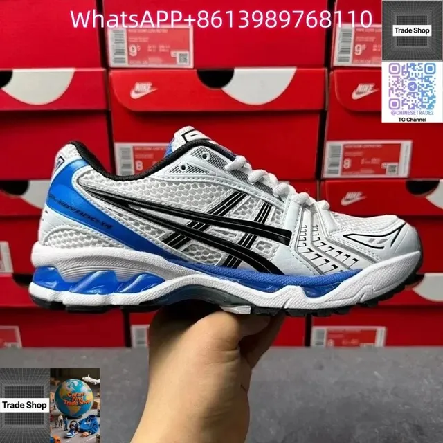 Asics Gel-Kayano 14 White/Blue/Black
