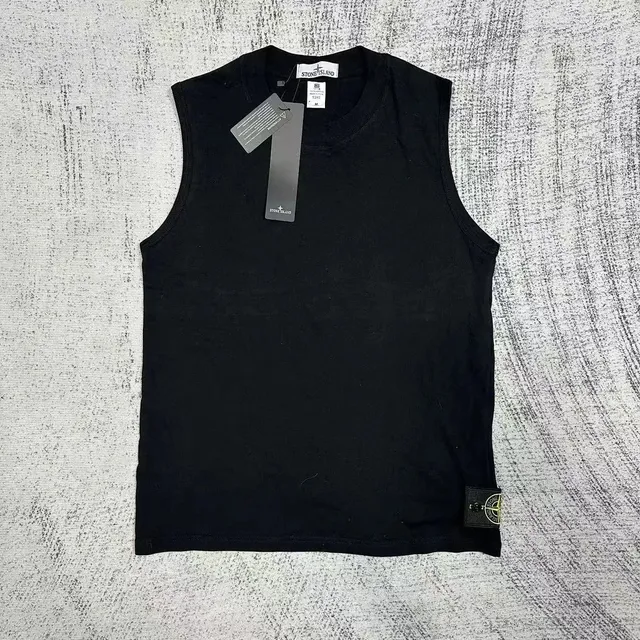 Stone Island Sleeveless Tank Top Logo Patch