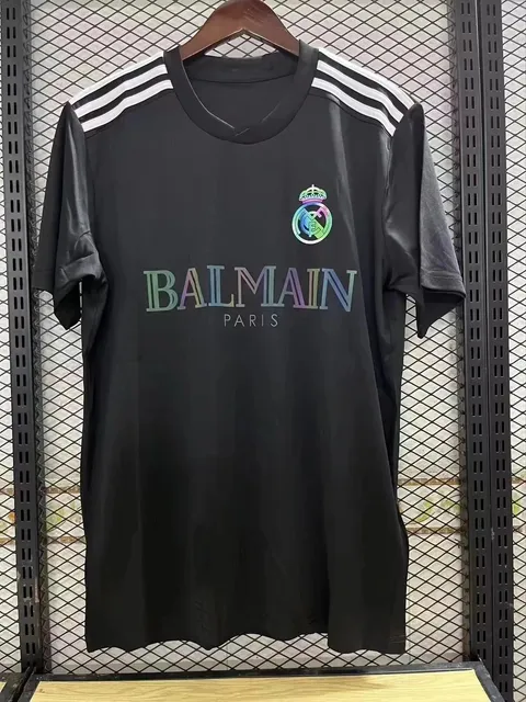 Balmain × Real Madrid T-Shirt Holographic Logo