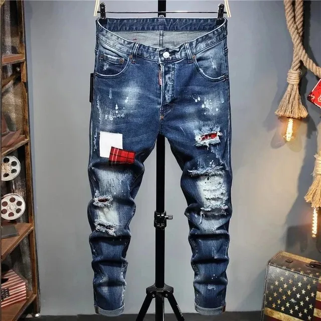 Dsquared2 Distressed Jeans Patchwork Ripped
