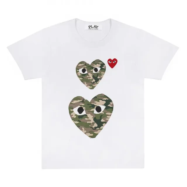 Comme des Garçons Heart T-Shirt Camo Hearts