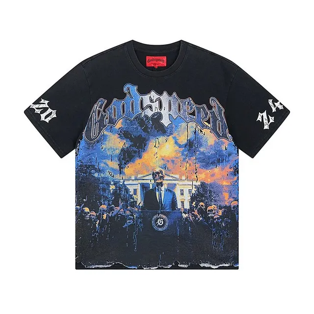 Broken Planet Graphic Tee White House Print