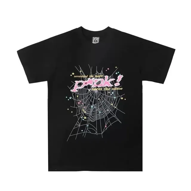 Sp5der Spider Web Graphic Tee Nevermind the Spider Here's the Shine