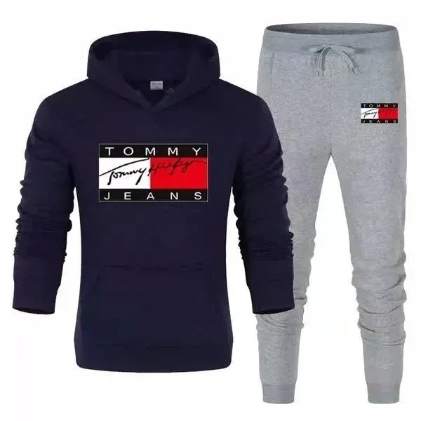 Tommy Hilfiger Hoodie and Joggers Set Logo Print