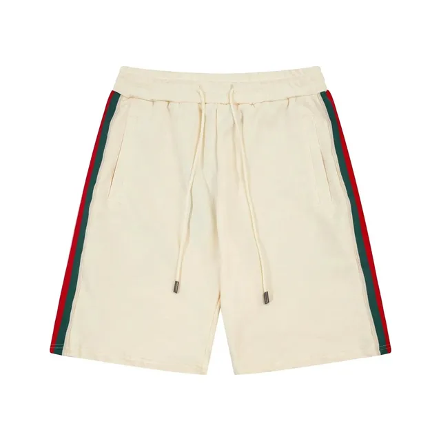 Gucci Web-Striped Shorts Green and Red Web Stripe