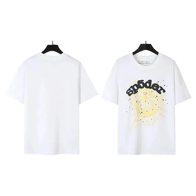 Sp5der Graphic T-Shirt Spider Web Print