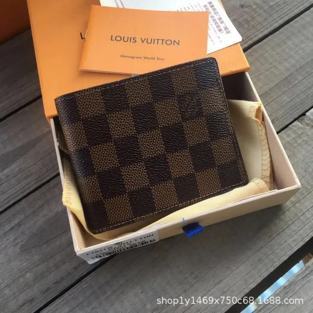 Louis Vuitton Damier Ebene Bifold Wallet Classic Checkered