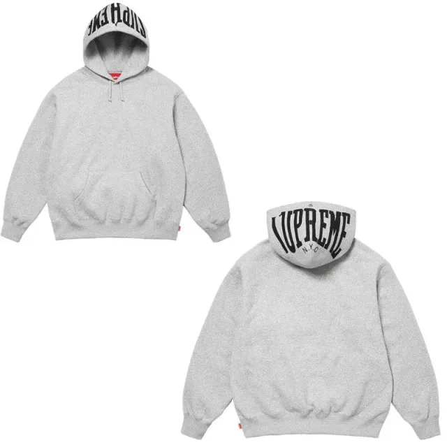 Supreme Box Logo Hooded Sweatshirt Heather Grey
