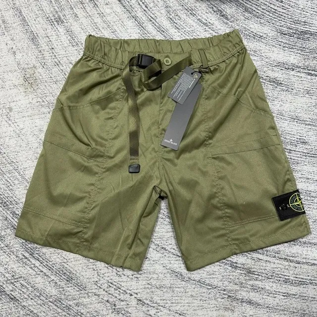 Stone Island Cargo Shorts Olive Green