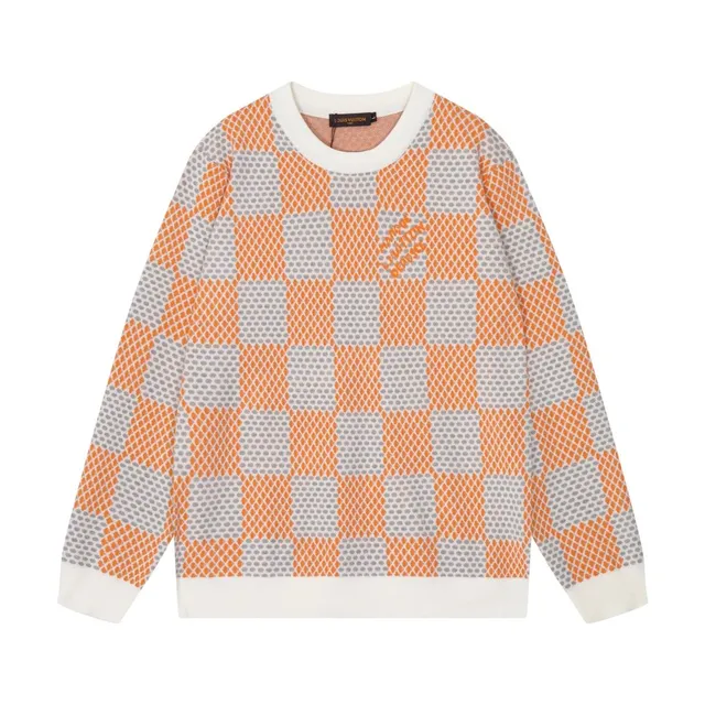Louis Vuitton Knit Sweater Checkerboard Mesh