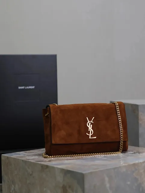 Saint Laurent Niki Suede Chain Bag