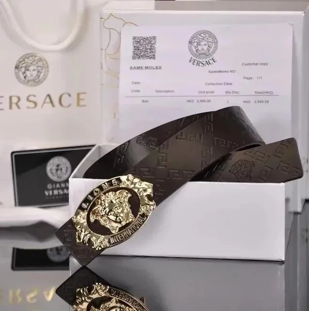 Versace Medusa Belt Gold Medusa Buckle