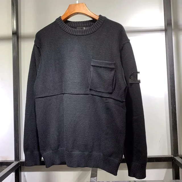 Stone Island Knit Sweater Pocket Detail