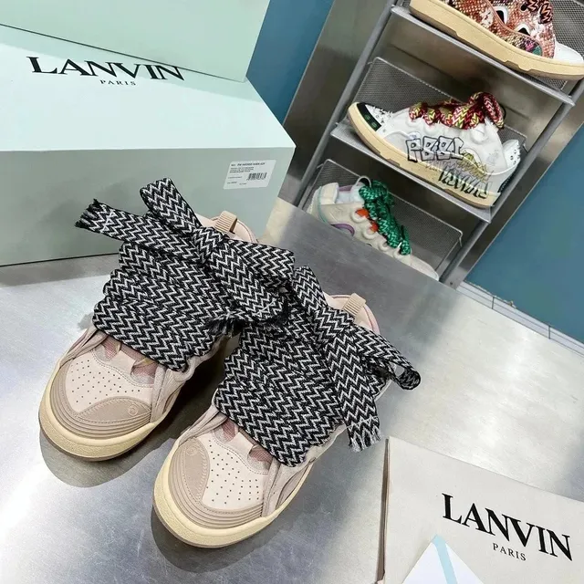 Lanvin Sneaker Zigzag Ribbon Strap
