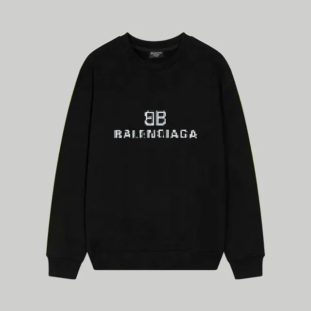 Balenciaga Crewneck Sweatshirt Pixelated Logo