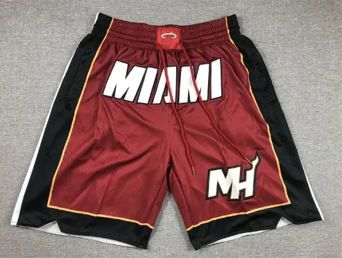 MLB Basketball Shorts Miami Heat Logo