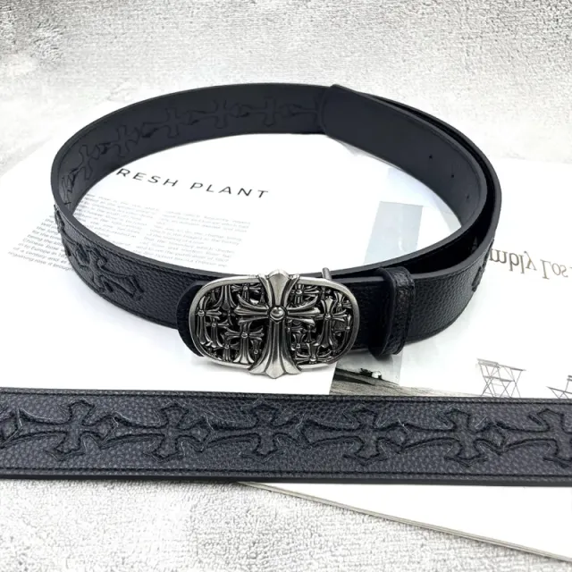 [15 black crosses with black background, multiple crosses] belt