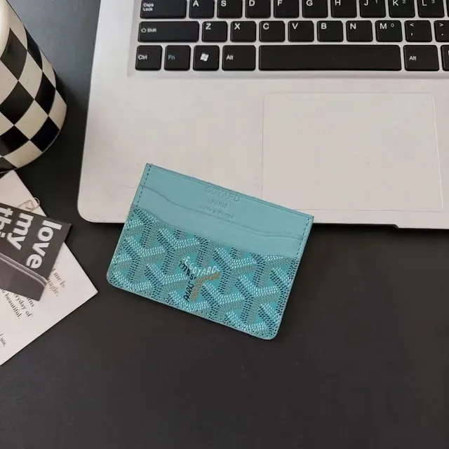 Goyard Card Holder Goyardine Canvas