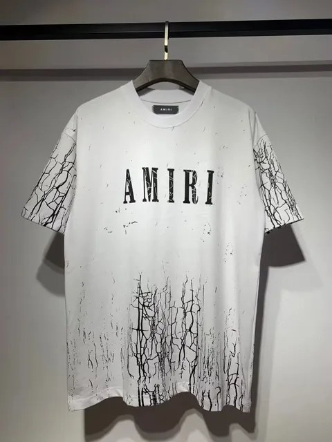 Amiri Graphic Tee Cracked Print