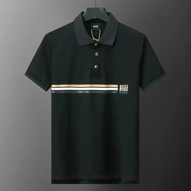 Hugo Boss Polo Shirt Triple Logo Stripe