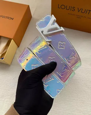 Louis Vuitton Monogram Iridescent Belt Holographic