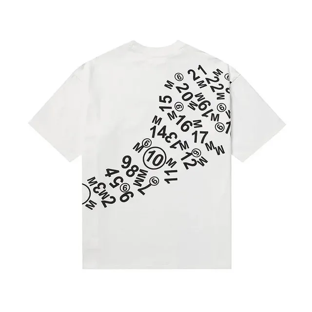 Maison Margiela Number Print Tee Black Numbers