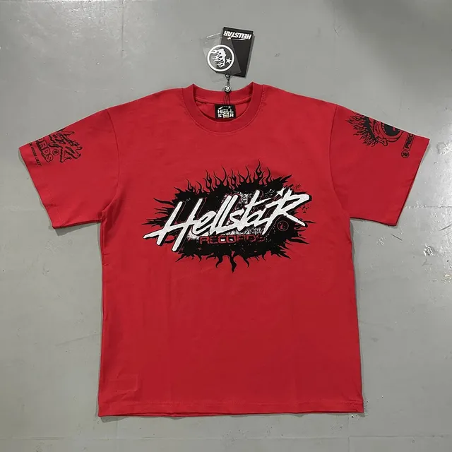 Graphic Tee Hellstar Records Flame Logo