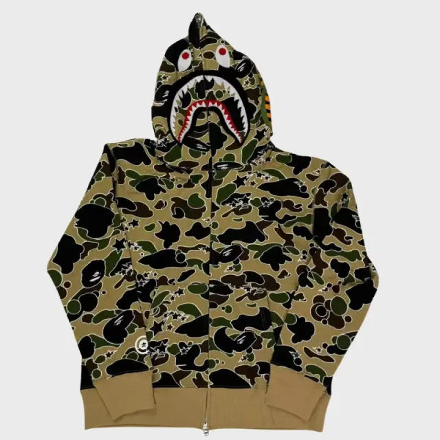 Bh34 - Bp Sta Camo Shark Full Zip Hoodie Yellow