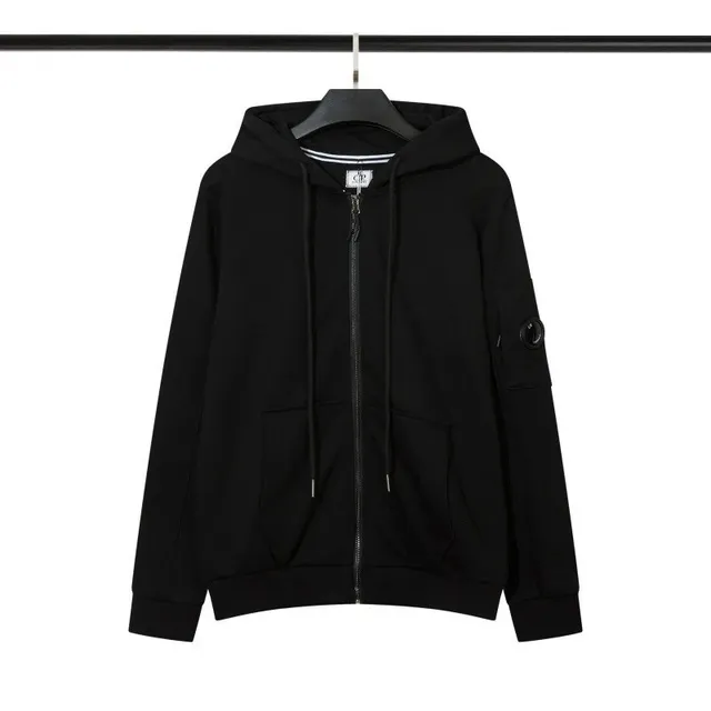 Chrome Hearts Zip-Up Hoodie Black with Logo Patch