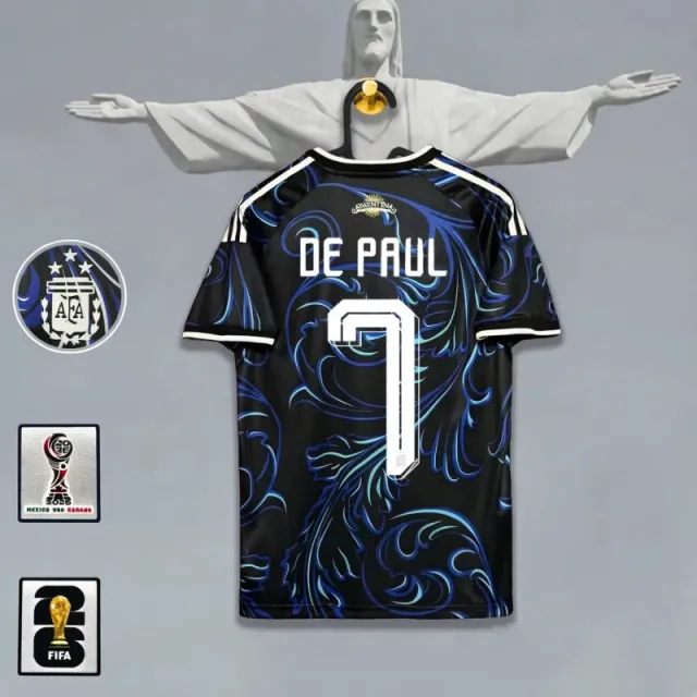 Argentina away jersey #7 with captain's armband